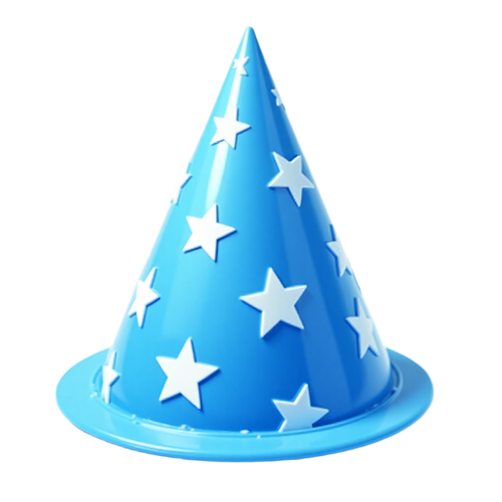 Blue Starry Party Hat